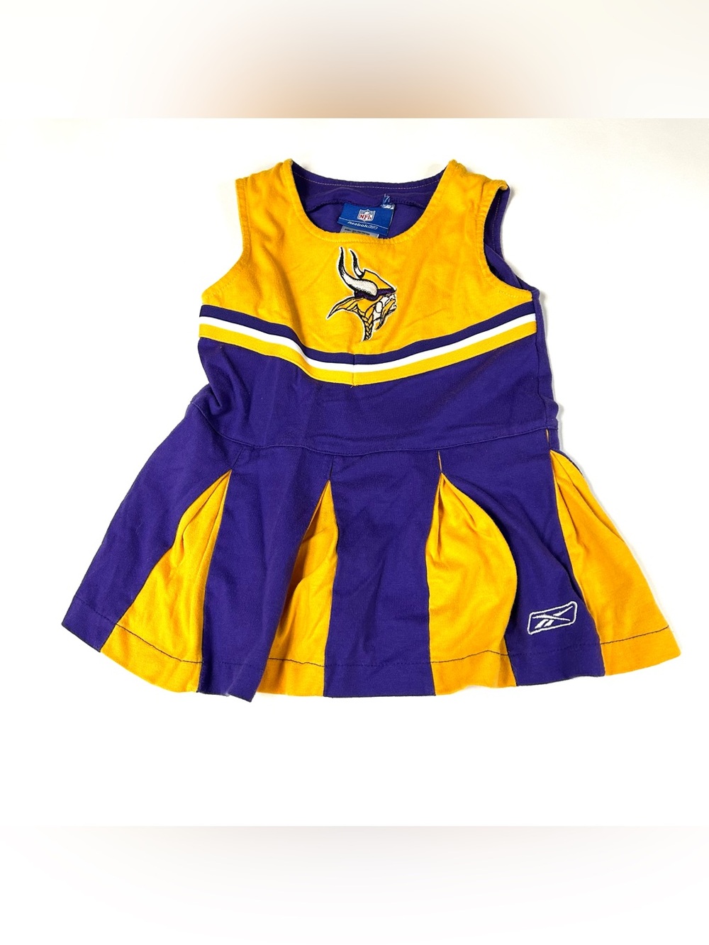 NFL Reebok Little Girls Size 3T MN Vikings Cheerleader Outfit Dress Purple #1410